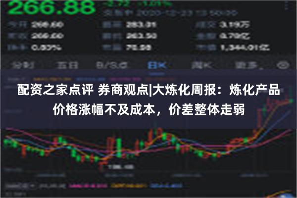 配资之家点评 券商观点|大炼化周报：炼化产品价格涨幅不及成本，价差整体走弱