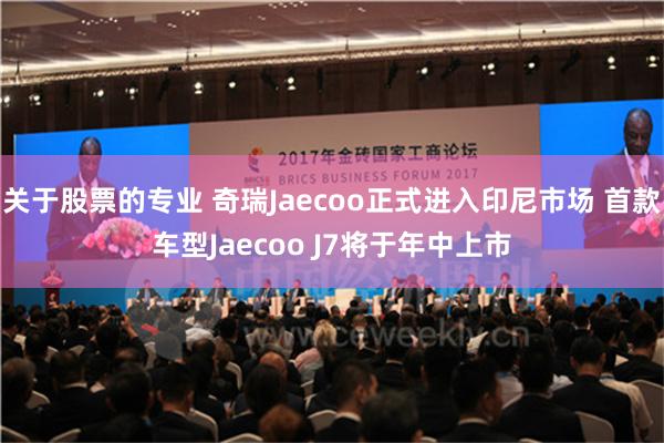 关于股票的专业 奇瑞Jaecoo正式进入印尼市场 首款车型Jaecoo J7将于年中上市